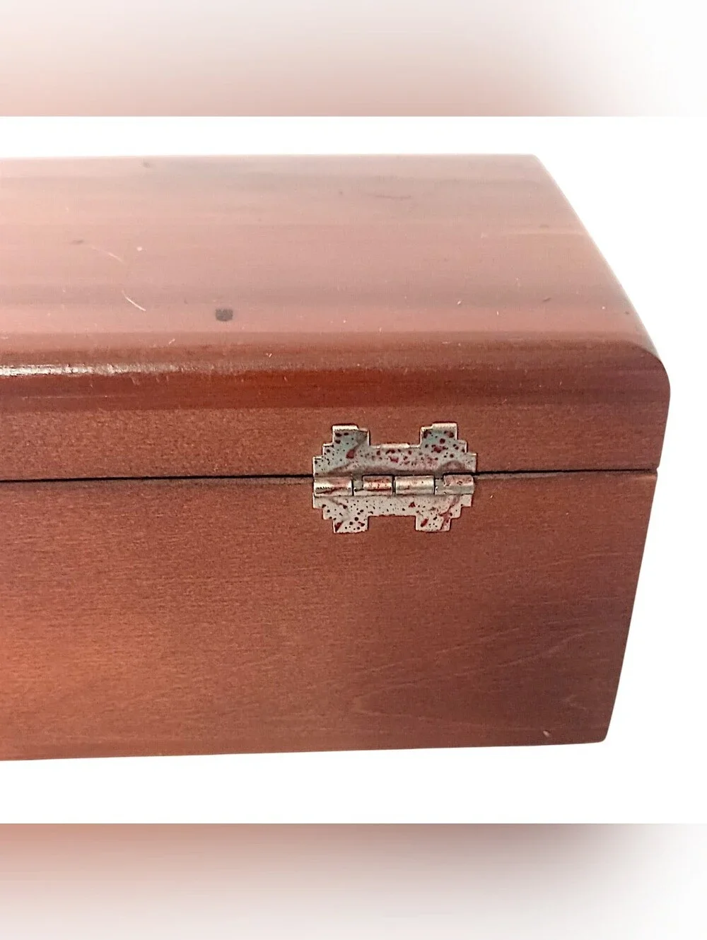 Vintage Lane Mini Cedar Hope Chest Jewelry Trinket Box Salesman Sample Has Key